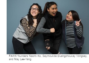 Naomi Ko, Saymoukda Duangphouxay Vongsay and May Lee-Yang