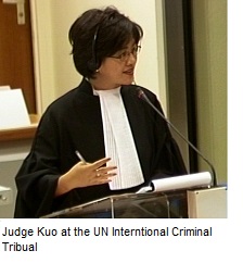 Judge Kuo at the UN Int'l Criminal Tribunal